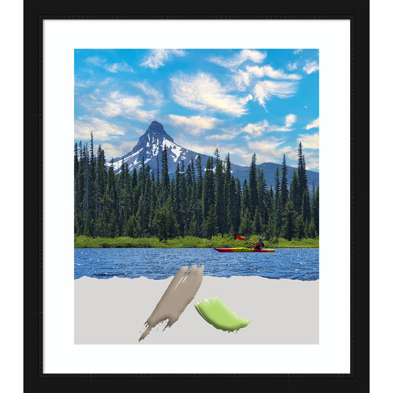 Nerisa Black Picture Frame with Mat, 20" x 24"