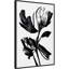 «Black Flower» encadrée par Treechild - reproduction sur toile flottante