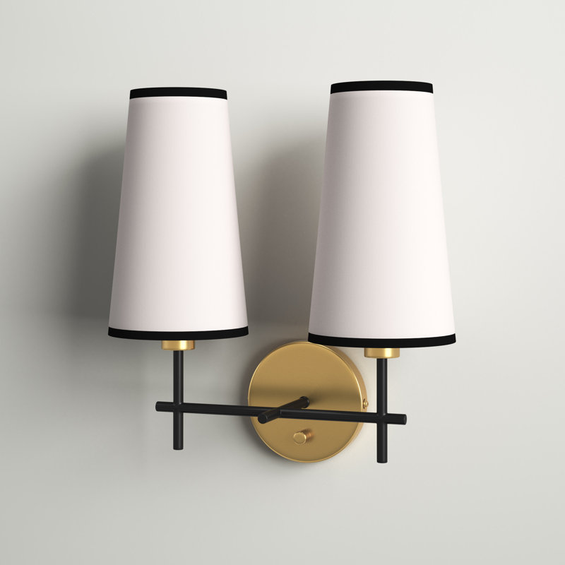 Mortimer Armed Sconce, Satin Brass