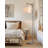 Vintage Tree Trunk Floor Lamp - Rustic Resin Wood Grain Standing Lamp For Living Room, Bedroom