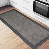 MontVoo Floral Kitchen Floor Mats Cushioned Anti Fatigue for House 1/2 inch Thick Non-Slip Kitchen Rugs and Mats Foam Standing Mat in Front of Sink, Office