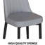 Table de salle à manger extensible et 6 chaises en tissu polyuréthane avec pieds en forme de U pour un repas Repas rapides simples-64531848-64531846