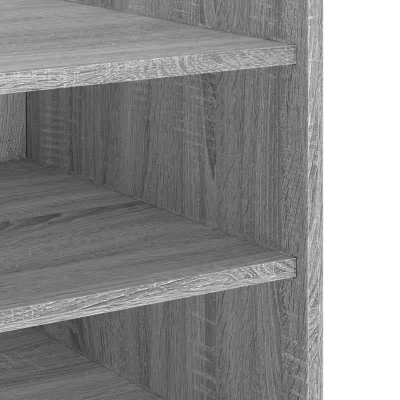 Quantavius 45cm W Manufactured Wood Bedside Table, Grey Sonoma