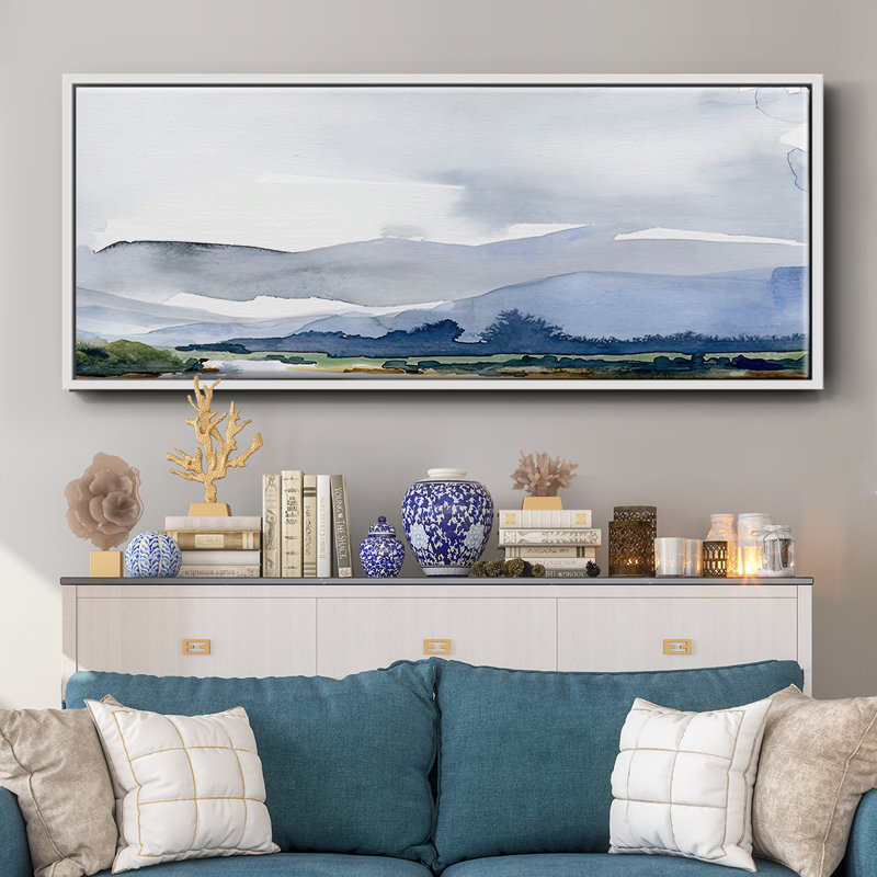 Blue Ridge I- Framed Canvas