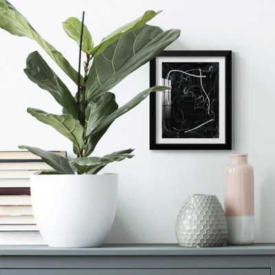 «Erase I», peinture sur papier encadrée