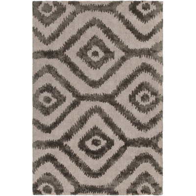 Tapis naturel / gris touffeté à la main Shevlin
