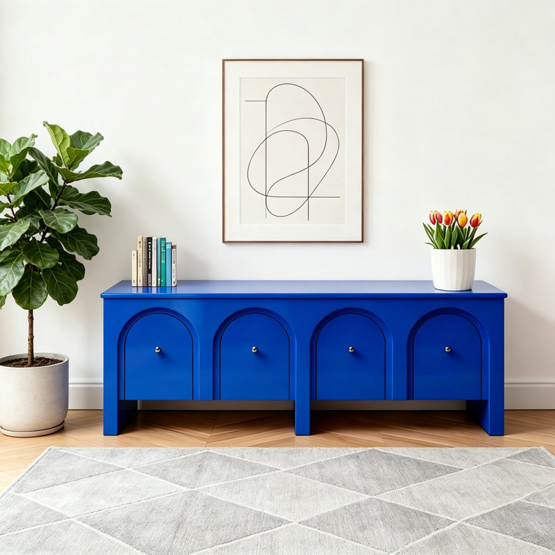 Meuble télé Modern Minimalist Art, Bleu