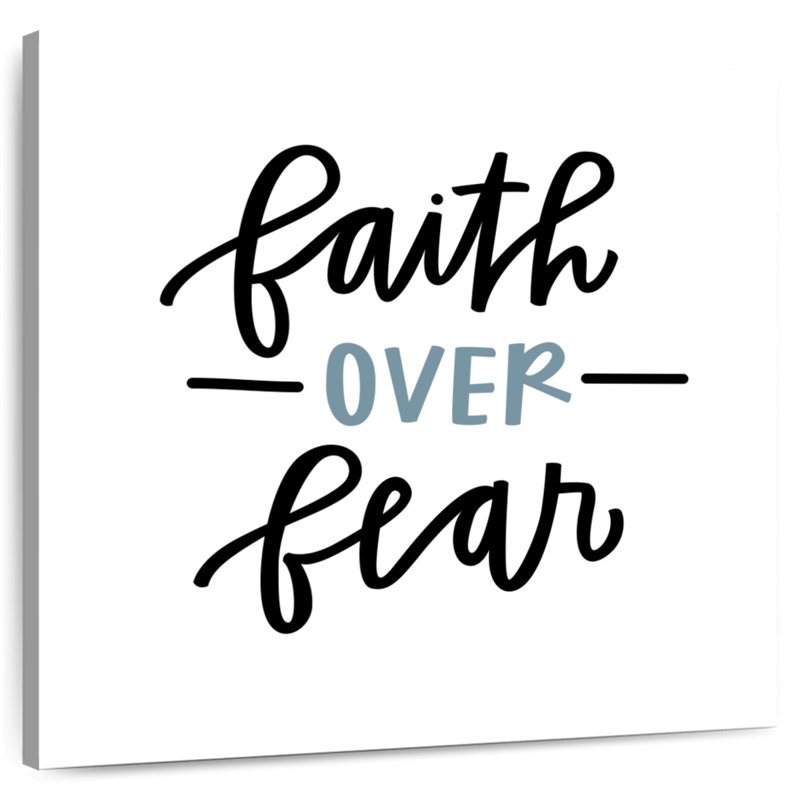 Tergel Faith Over Fear Typography