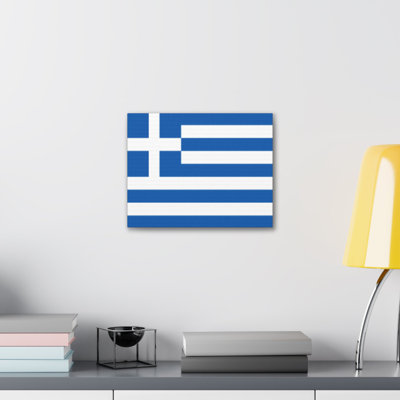 "Drapeau de la Grèce" sur toile