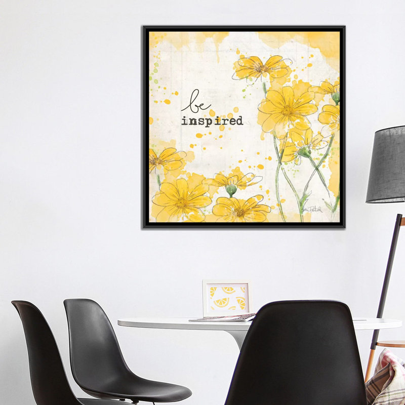 « you brillance ii », reproduction d’art sur toile, H 26 po x l 26 po x P 1,5 po, Toile avec cadre noir, Pas de tapis