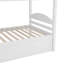 Lit simple superposé en forme de L avec lit gigogne - blanc-446877996