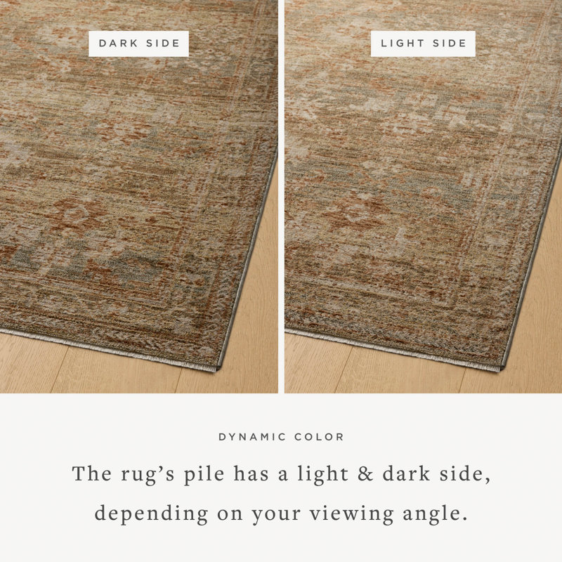 Junie Spice and Multi Round Synthetic Area Rug, 9'6"