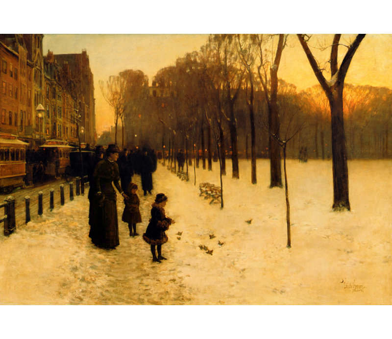 Boston Common at Twilight, 1885-86, H 17 po x l 24 po