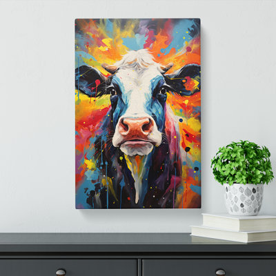 Cow Expressionism Art - No Frame Print