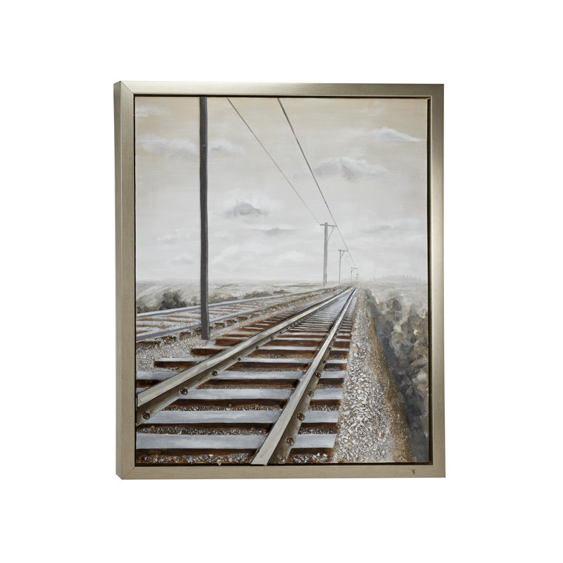 «3D Railroad», reproduction sur bois