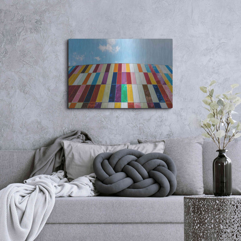 «Glass Rainbow», art mural en métal, H 24 po x l 36 po