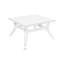 Table basse d'extérieur en bois d'eucalyptus foncé et super pierre