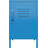 Metal Locker End Table With Storage Shelves And Locking Door