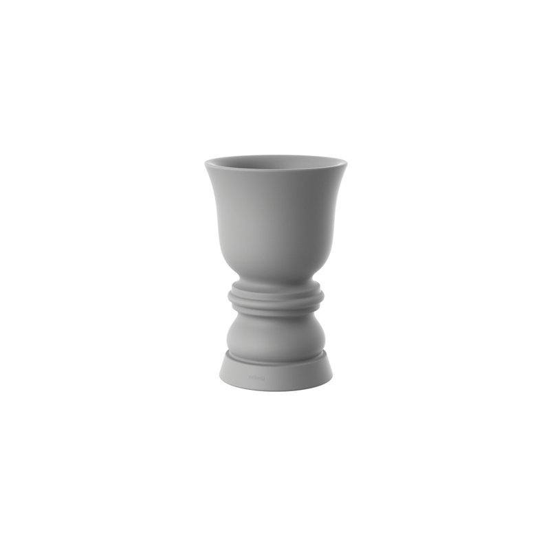Suave Resin Pot Planter, Steel, 25.75" H x 16.5" W x 16.5" D