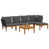 Anthracite Cushion/Natural Black Frame