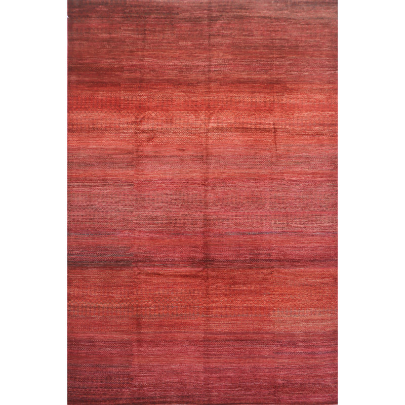 Tapis rouge noué à la main de haute qualité