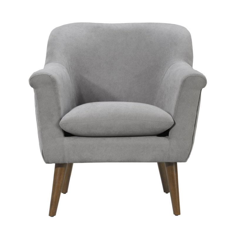 Fauteuil surdimensionné en tissu gris acier l 31,5 po Shelby, Gris acier
