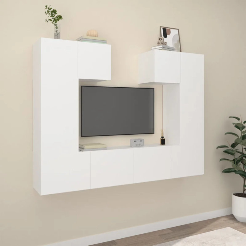Kortnee Unfinished TV Stand for TVs up to 65", White