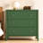 Almonte 3 Drawer 34" W Fluted Wood Dresser with Knobs，Green-116950439-104885926