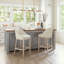 Tabouret de bar moderne avec îlot de cuisine et chaise rembourrée-1748627696