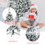 Arbre de Noël artificiel pin blanc avec 250 lumières claires / blanches-69878701
