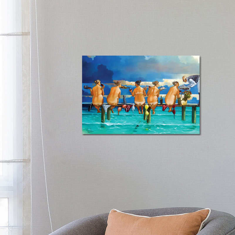 The Book Club Two by Ronald West - Wrapped Canvas Gallery-Wrapped Canvas Giclée, 45.72 cm H x 66.04 cm W