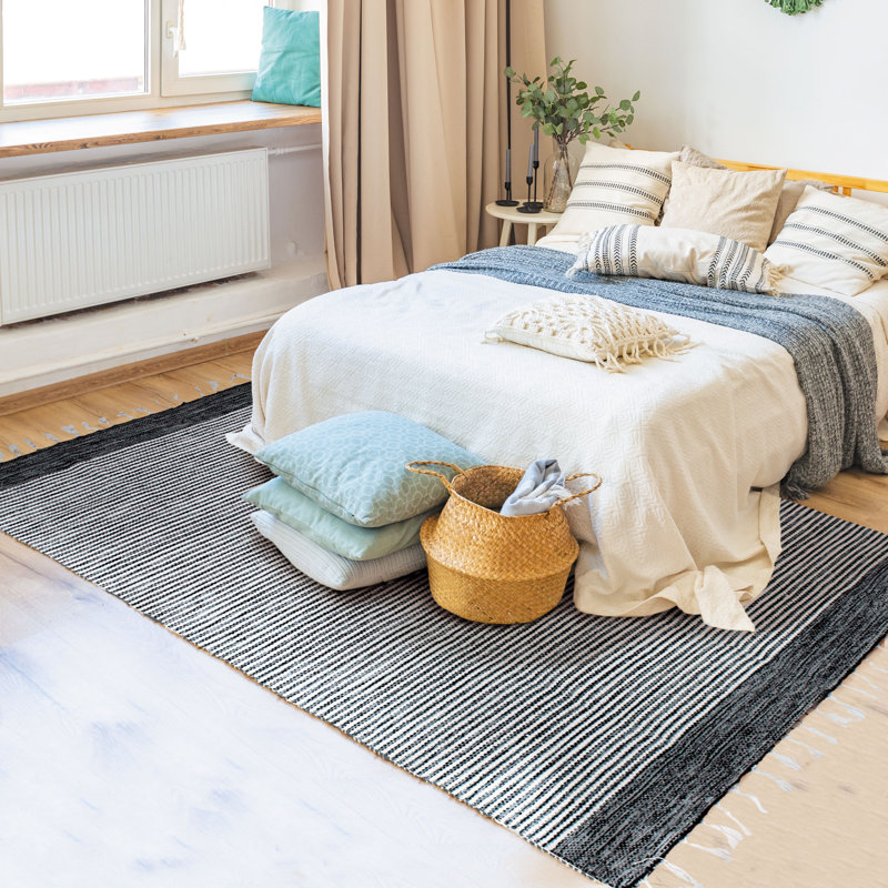 Iwan Solid Colour Hand Woven Area Rug, Rectangle 160 x 230cm