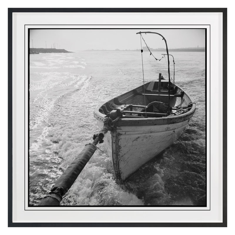 Boat Angles 1 Print by Grand Archives, Black Framed, 36" H x 36" W