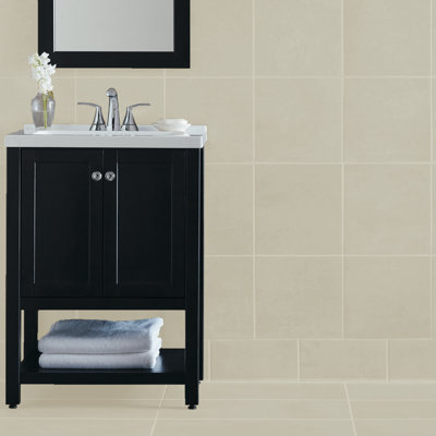 High Street 12'' W x 12'' L Porcelain Concrete Look Singular Tile