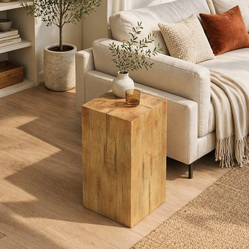 Table de bout MGO, H 27,75 po, Natural