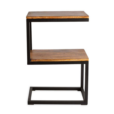 Solid Wood Top End Table
