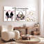 Accessoires chics, élégance et style : ensemble de 3 tableaux sur toile.-203906742