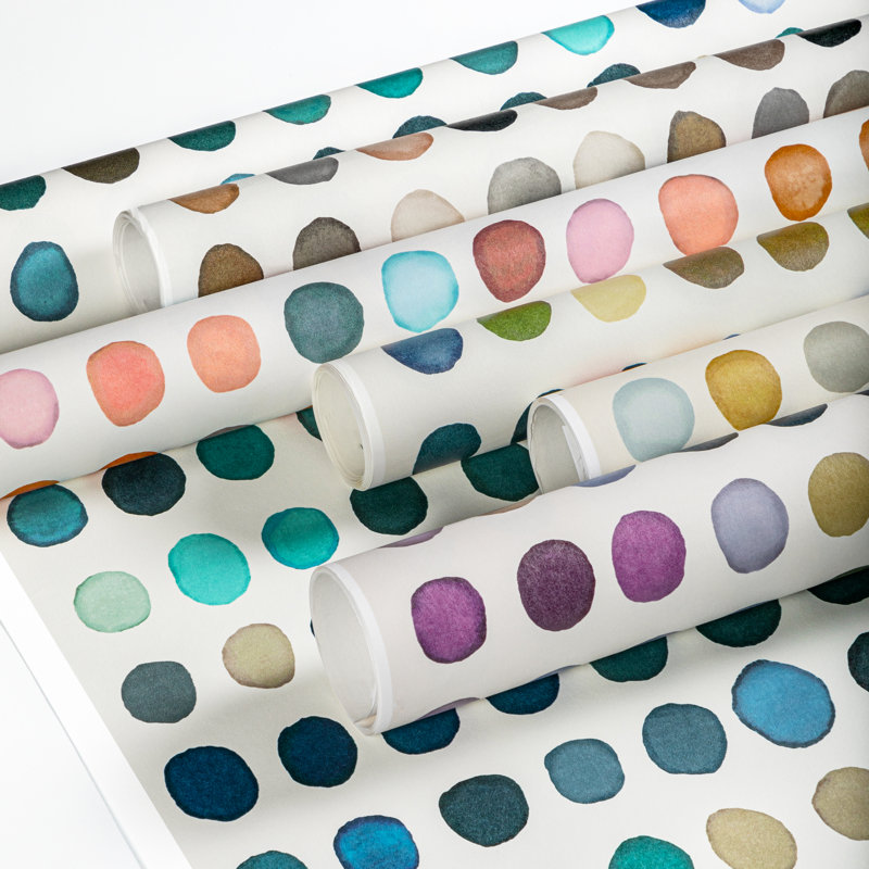 Rhapsody Twister 33' L x 28.35" W Wallpaper Roll, Kiwi/Slate