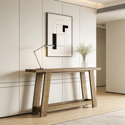 Console d'entrée à canapé à deux niveaux en bois étroit | Idée de cadeau
