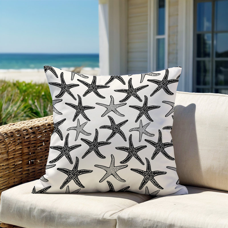 Coussin Barnon, H 20 po x l 20 po, Noir