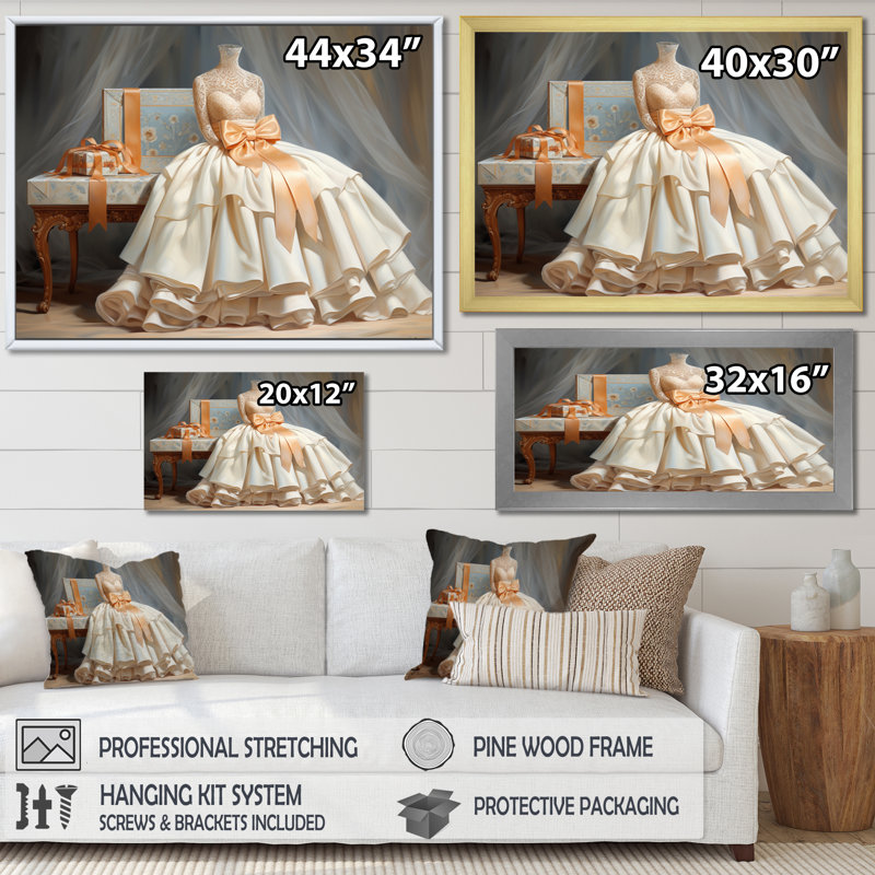 Lv Classic Couture II, reproduction d'art sur toile, H 16 po x l 32 po x P 1 po, Toile tendue