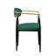 Ensemble de chaises rembourrées en tissu vert 2 pièces Modern Contemporary-899264611