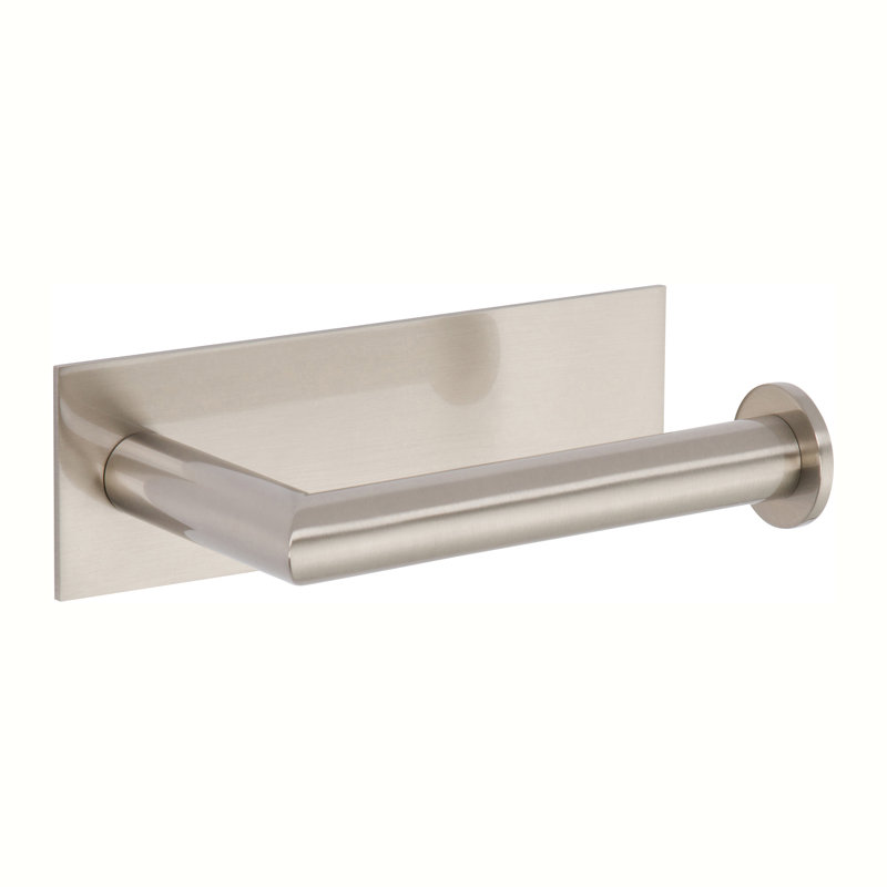 Surface Open on Right Toilet Paper Holder, Satin Nickel