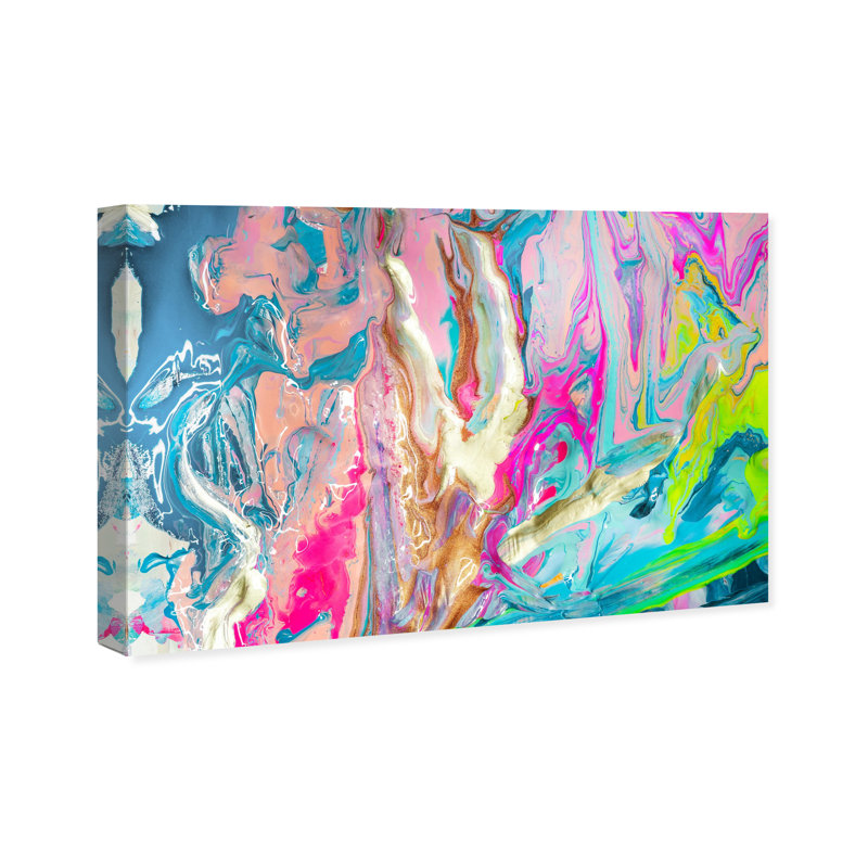 " Abstract Just Like Heaven " by Oliver Gal, 30" H x 45" W x 1.5" D, Wrapped Canvas, No Frame