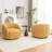 Upholstered Swivel Barrel Chair-1154610479