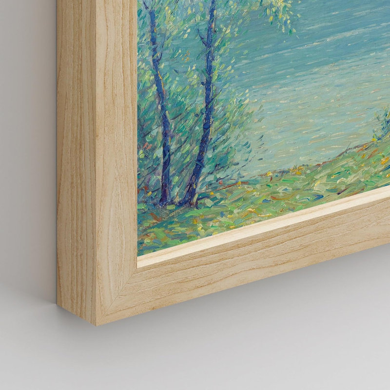 Affiches rétro, paysage de lac, arbres naturels, vache campagne, décor de cadre rustique, 8 pièces, H 10 po x l 8 po x P 1 po
