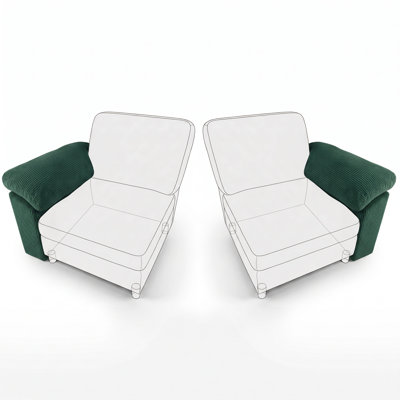 Happel Upholstered 8.19 " L-Shaped Sectional