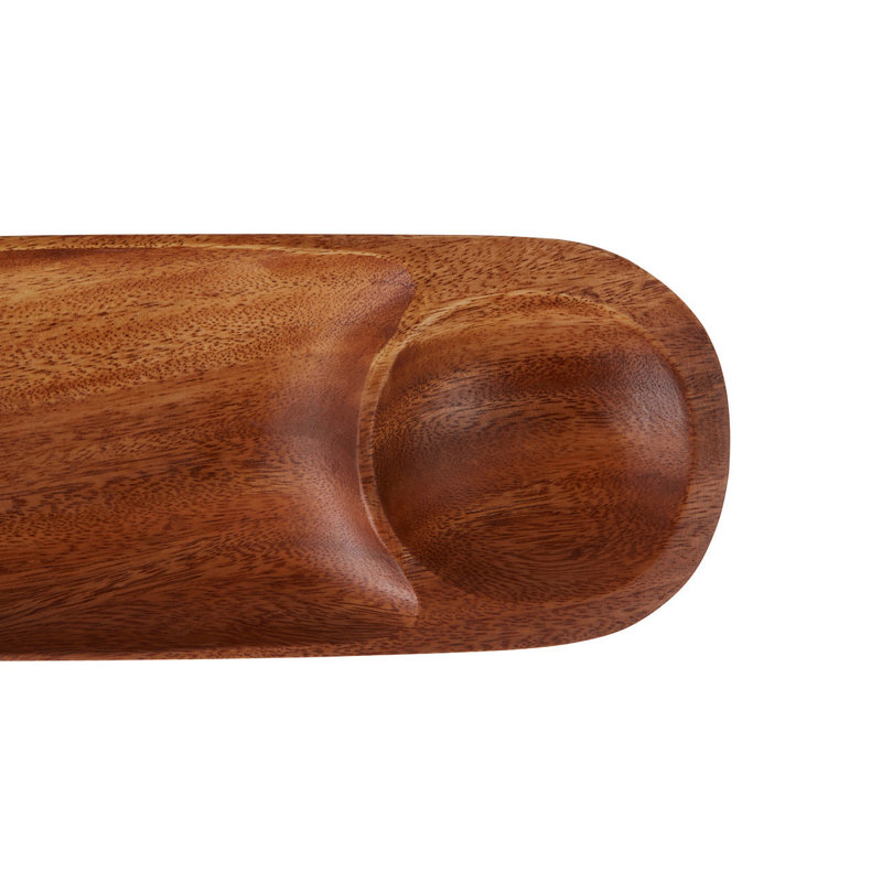 Alpen Home Bester Wood Divided Serving Dish