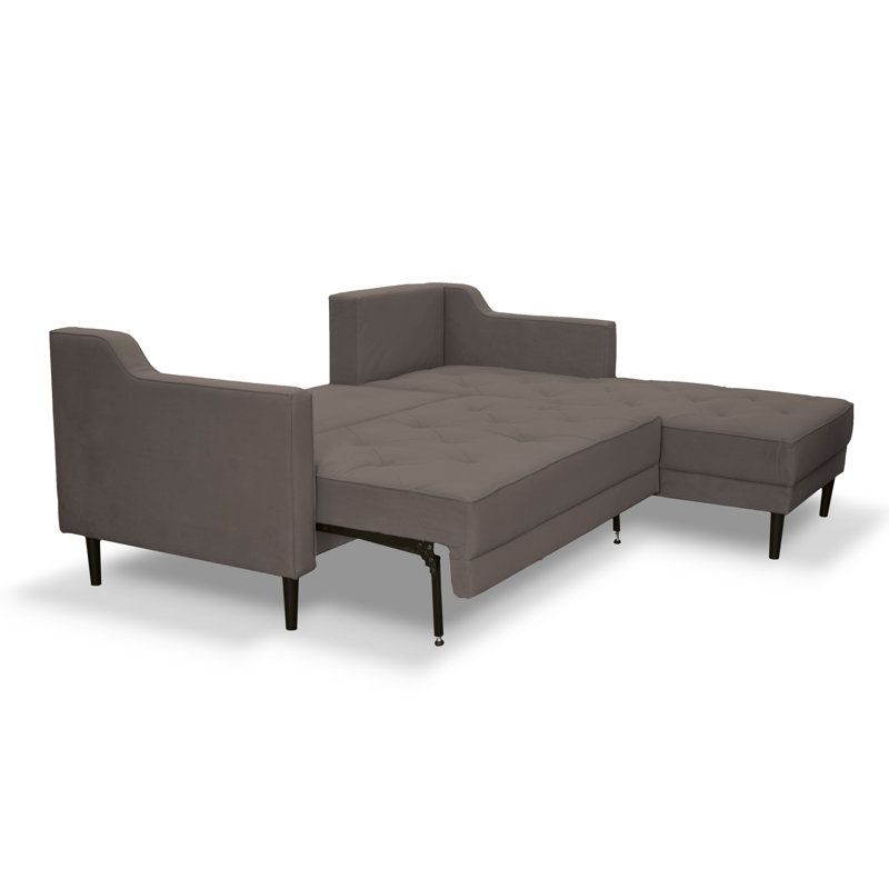 4 Seater Sofa Bed, Right Hand Facing, Dark Brown