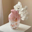 Vases de table en verre trompette couleur photo